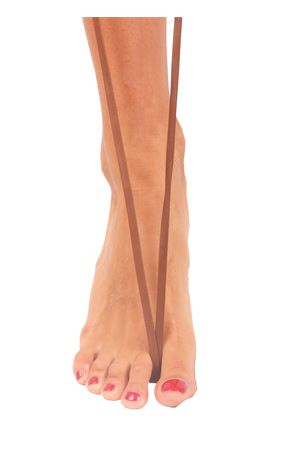 Capri sandals with handmade woven leather Da Costanzo | ANELLO TRECCIAVITELLO TERRA
